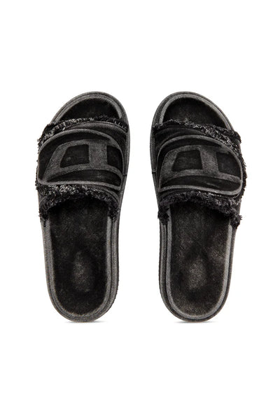Sa-Slide D-Distressed denim slides