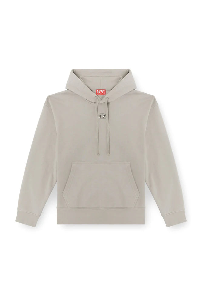 Hoodie with metallic logo