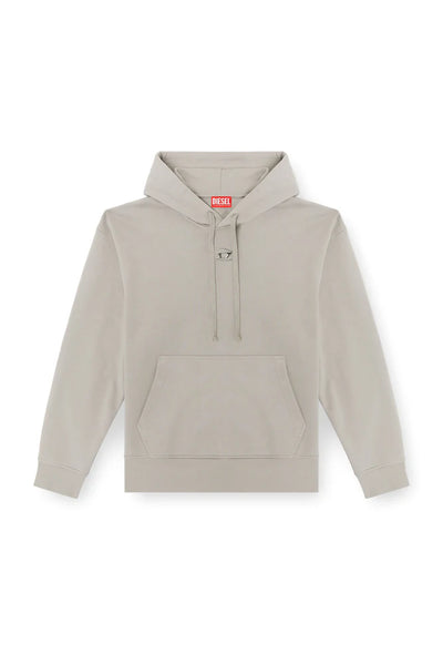 Hoodie with metallic logo