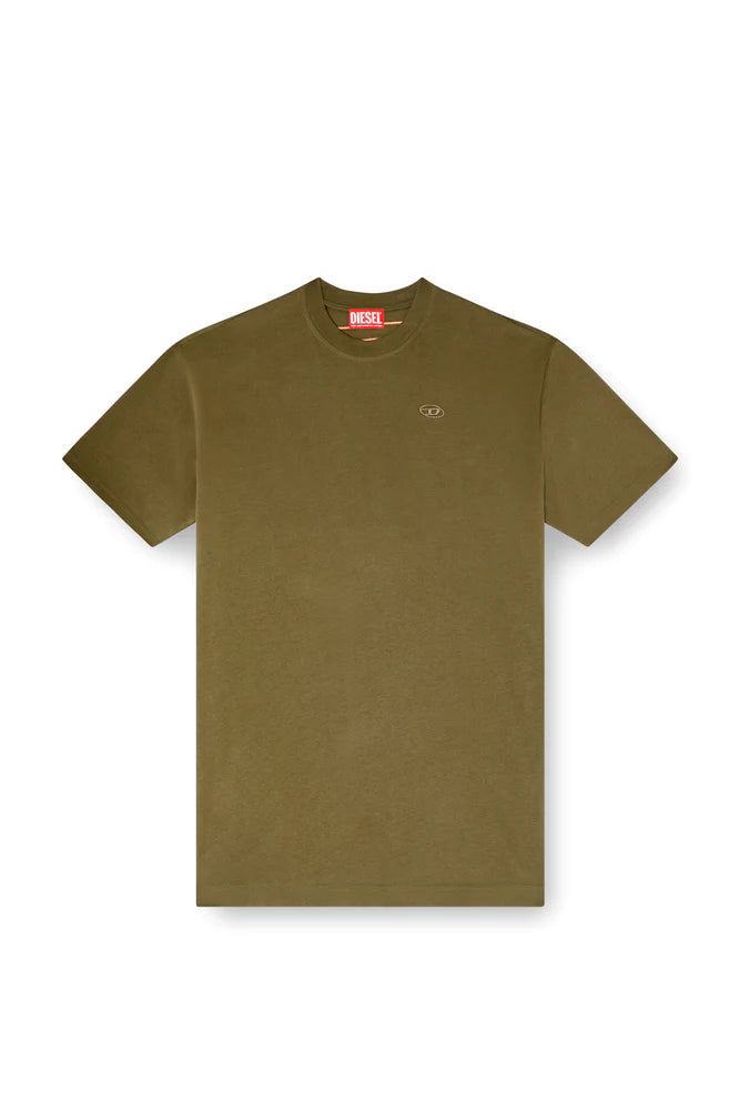 T-shirt with maxi oval D embroidery