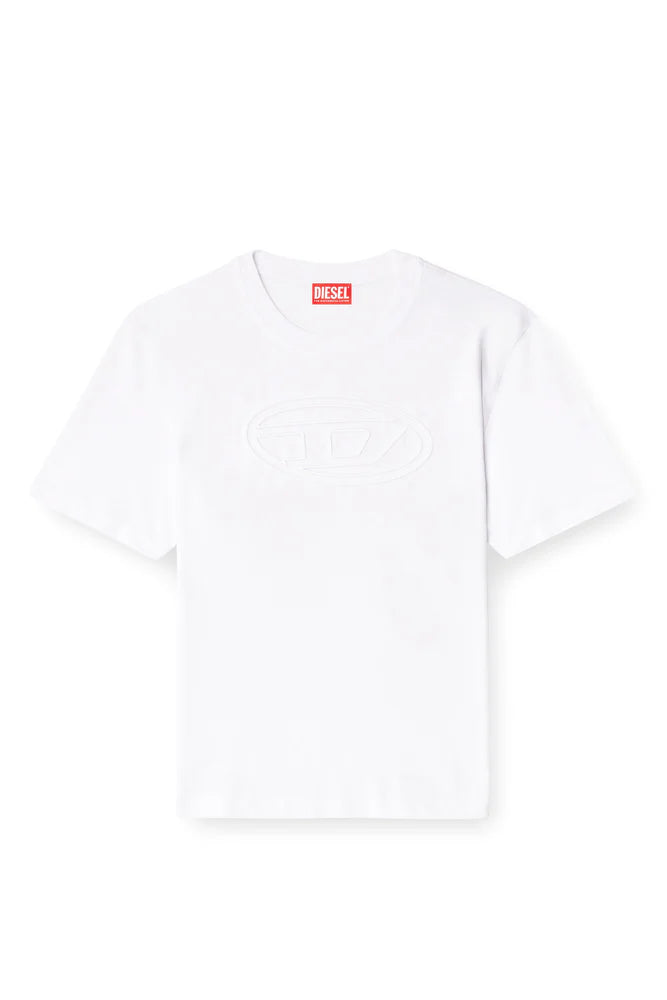 T-shirt with embossed Oval D