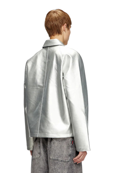 Metallic coach jacket
