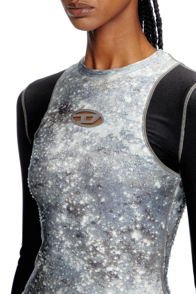 Long sleeved mini dress