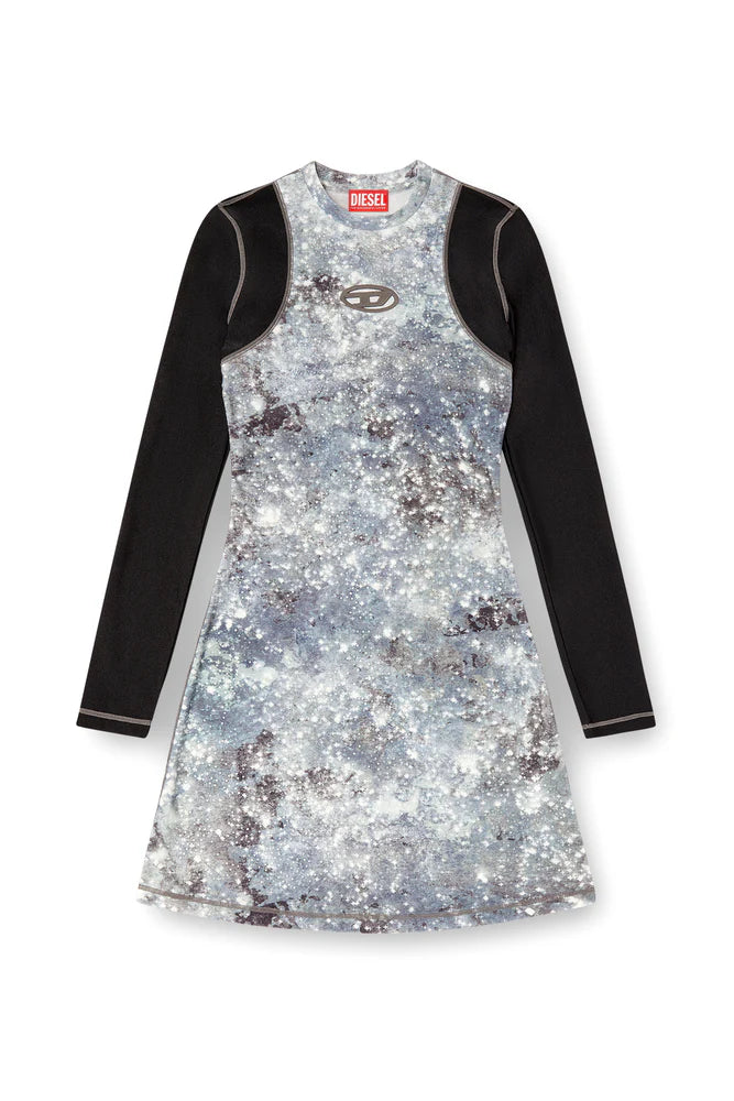 Long sleeved mini dress