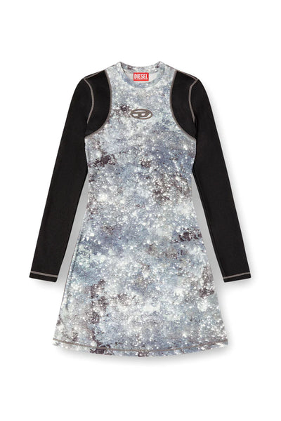 Long sleeved mini dress