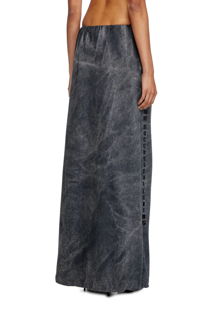 Balloon-shaped maxi skirt