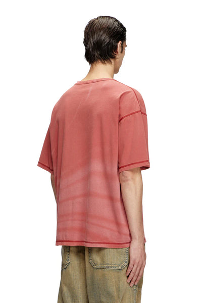 Laser-faded logo T-shirt