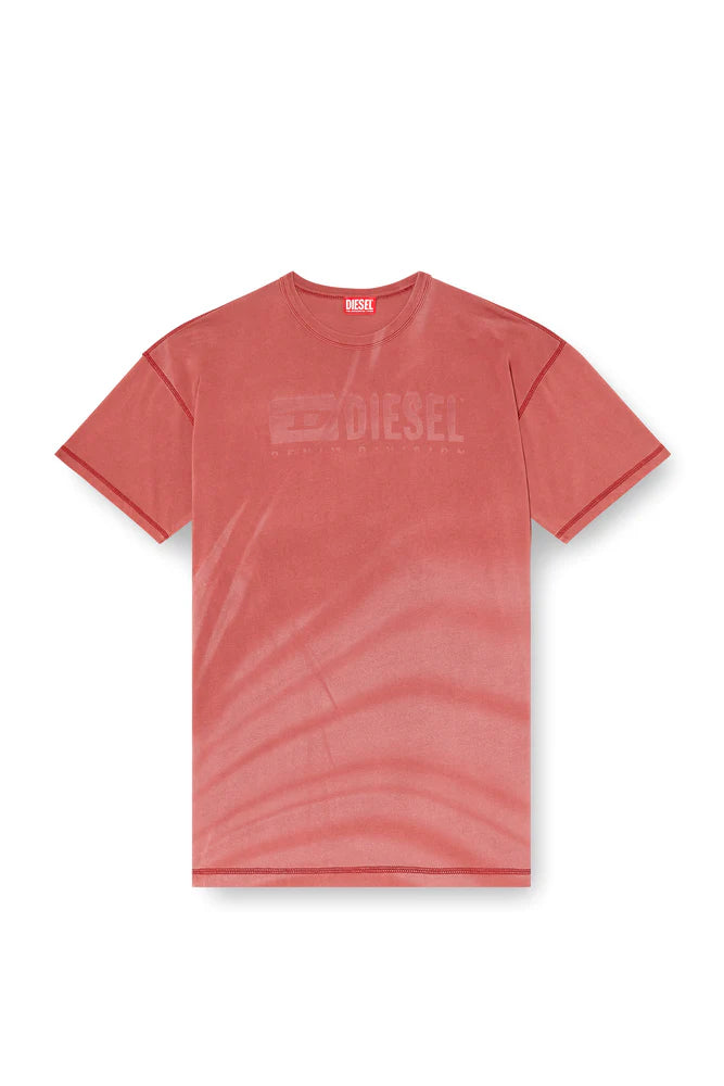 Laser-faded logo T-shirt