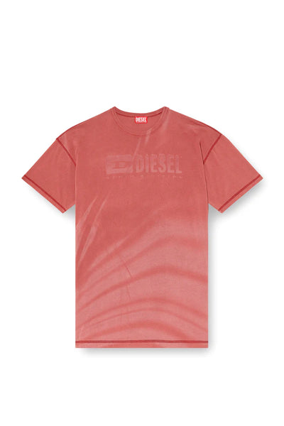 Laser-faded logo T-shirt