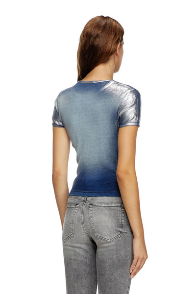 Faded metallic T-shirt