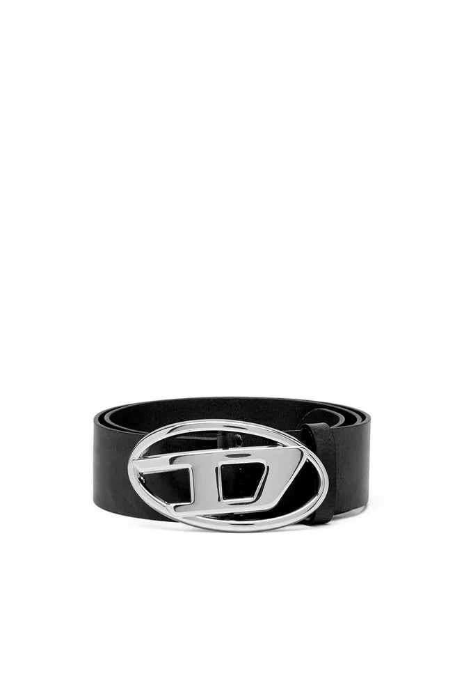 Belt with D logo buckle