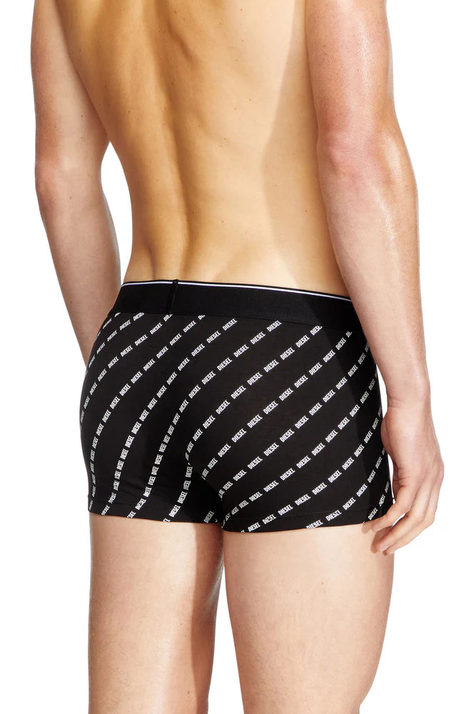 Three-pack boxer briefs with diagonal logo