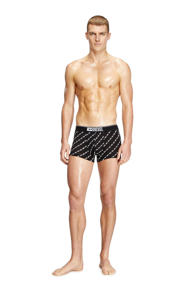 Three-pack boxer briefs with diagonal logo