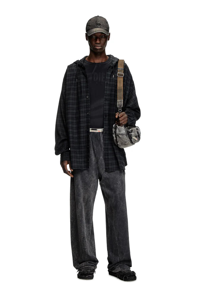 Laser-faded logo T-shirt