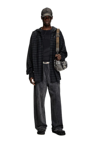 Laser-faded logo T-shirt