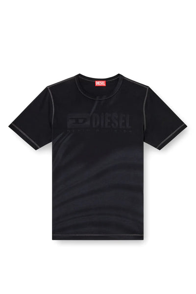 Laser-faded logo T-shirt