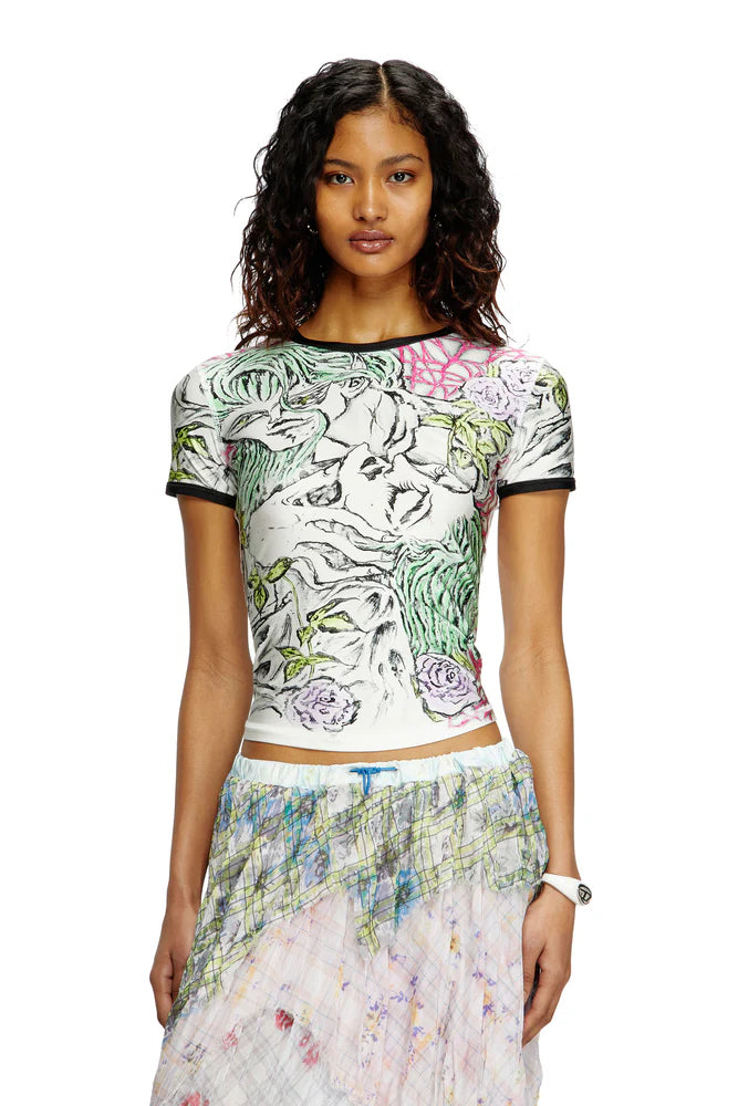 T-shirt with tattoo print