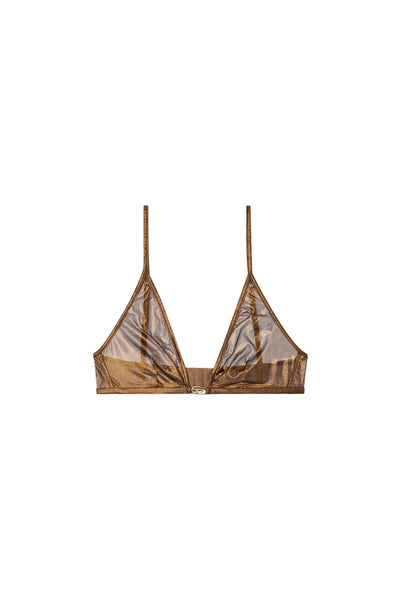 Wireless bra with central Oval D