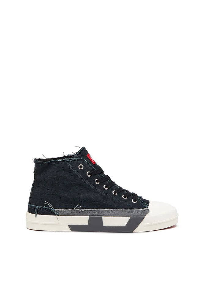 S-D-Verse-High-top sneakers in frayed canvas