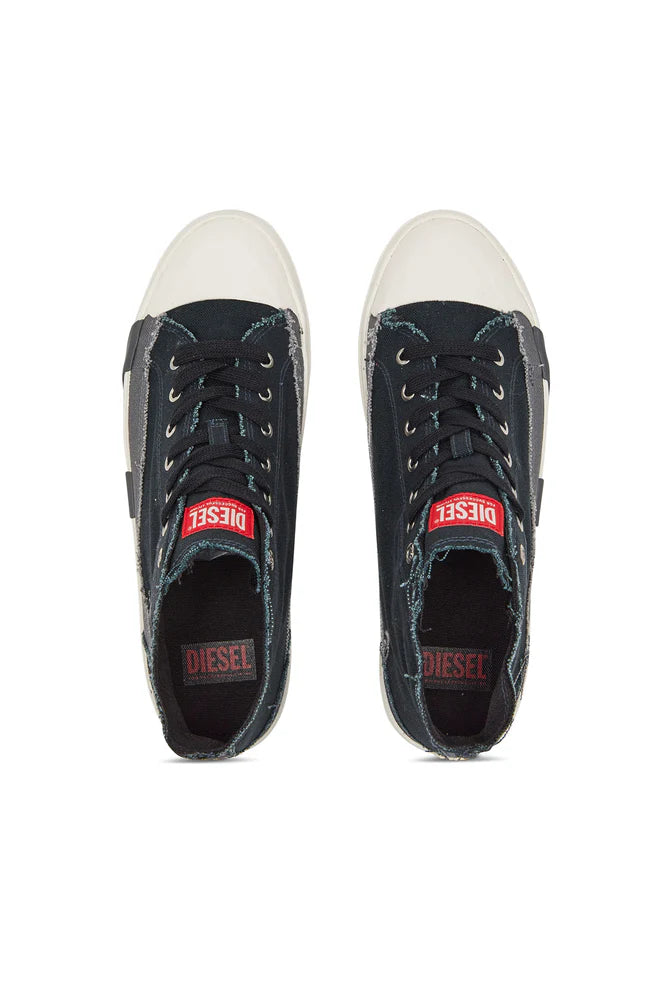 S-D-Verse-High-top sneakers in frayed canvas