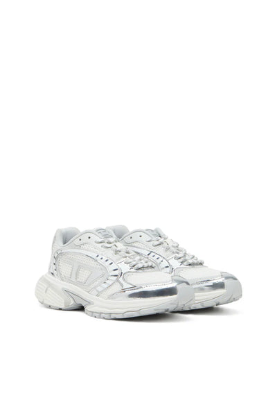 S-Pro-V-Dense-Metallic mesh sneakers with Oval D logo