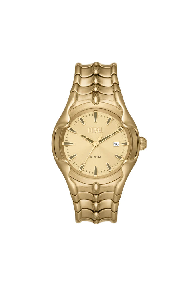 Vert Three-Hand Date Gold-Tone Stainless Steel Watch