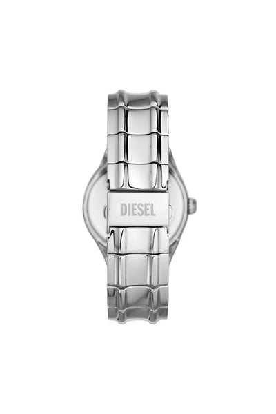 Streamline three-hand stainless steel watch