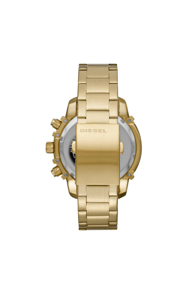 Griffed chronograph gold-tone stainless steel watch