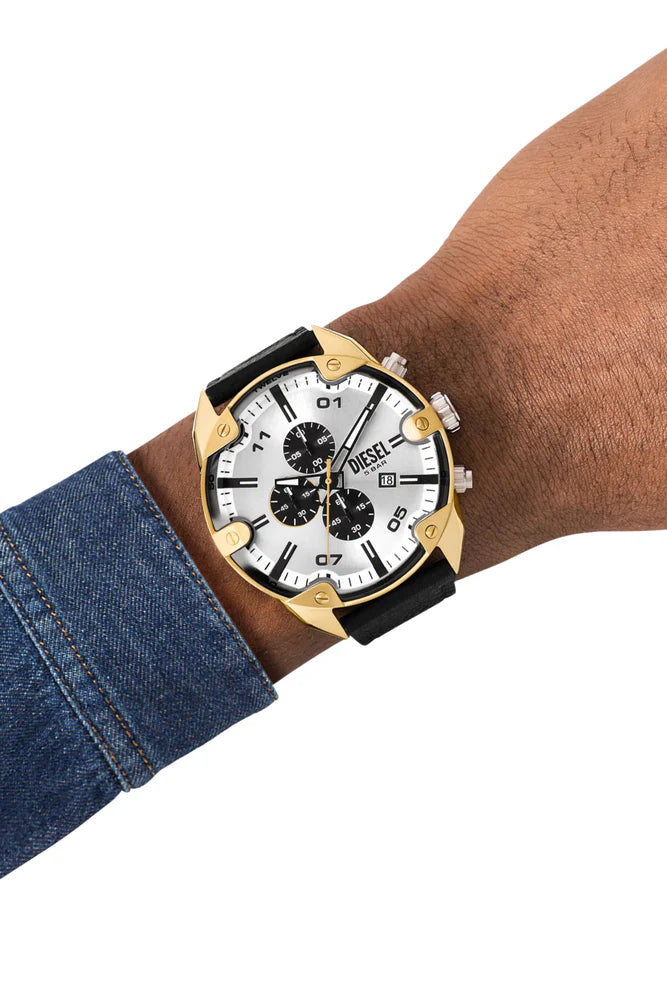 Spiked Chronograph, Gold-Tone Stainless Steel Watch
