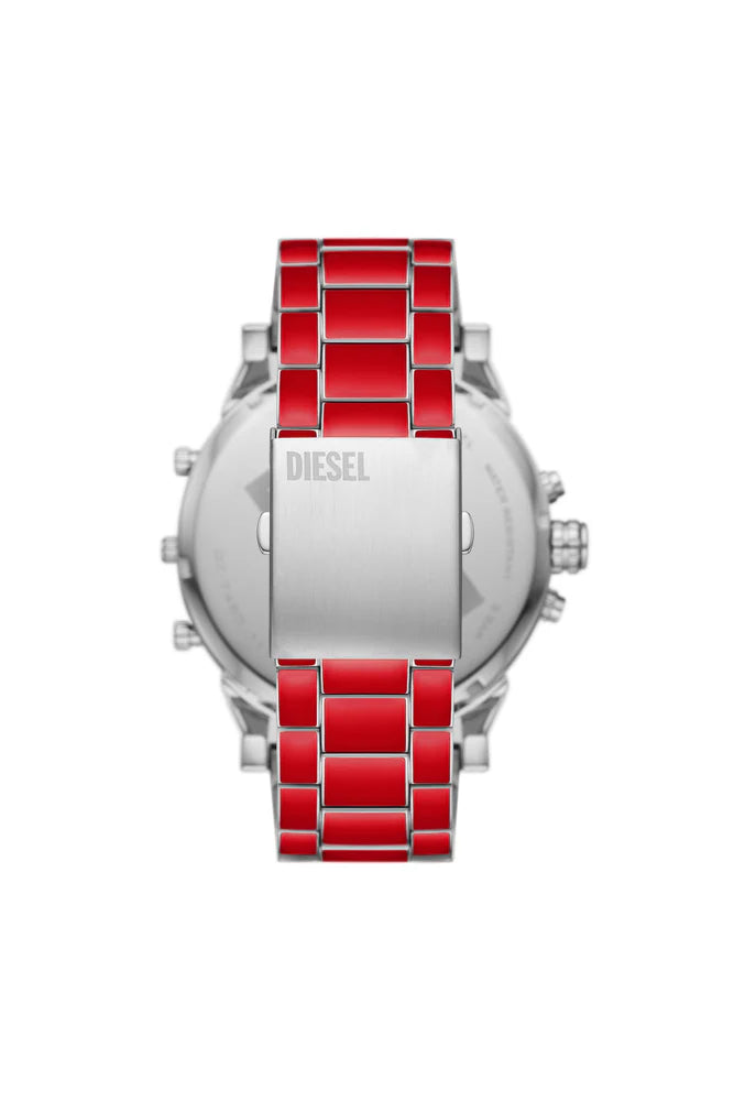 Mr. Daddy 2.0 red enamel and stainless steel watch