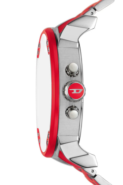 Mr. Daddy 2.0 red enamel and stainless steel watch