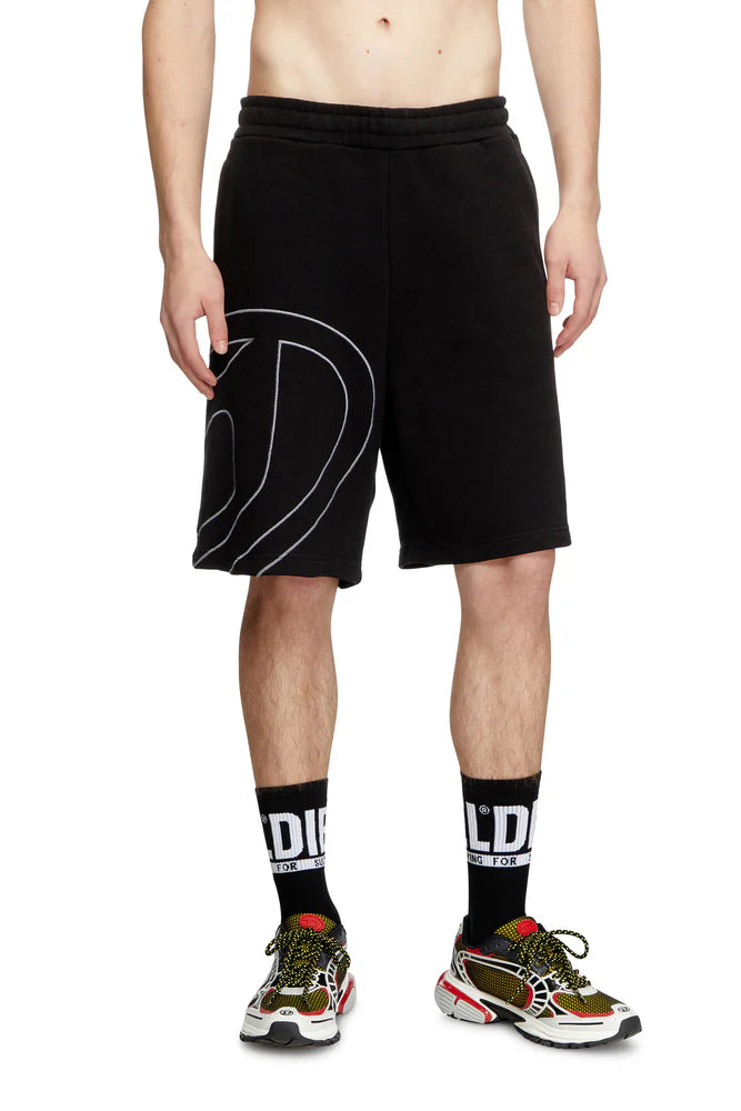 Sweat shorts with maxi D logo