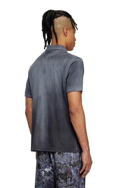 Jersey polo shirt with logo embroidery