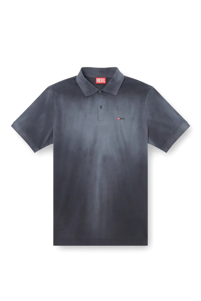 Jersey polo shirt with logo embroidery