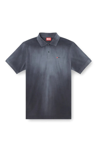 Jersey polo shirt with logo embroidery