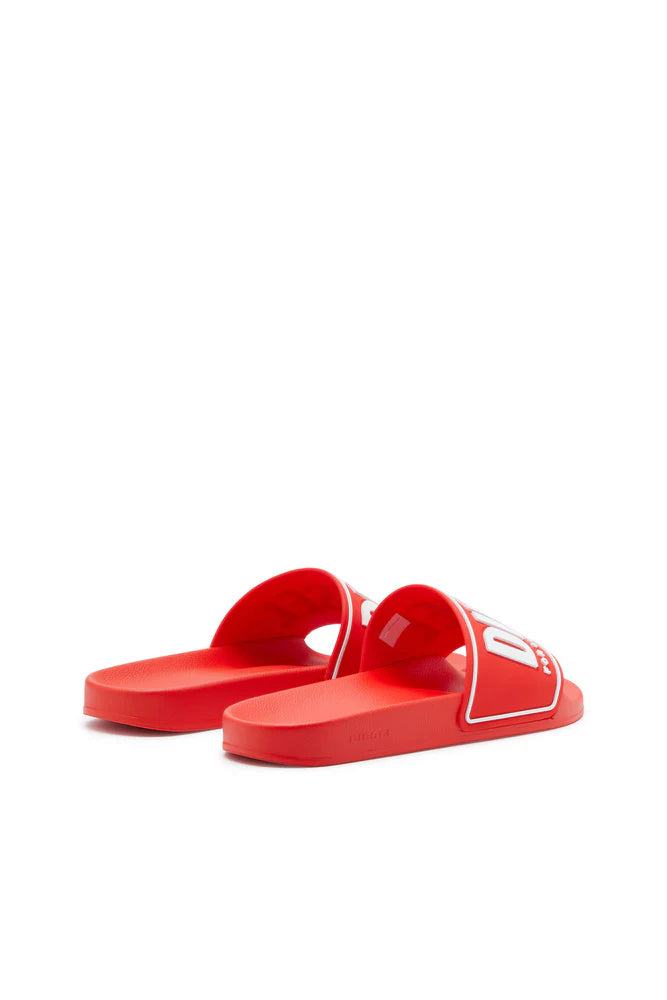 Sa-Mayemi-Rubber slides with embossed logo