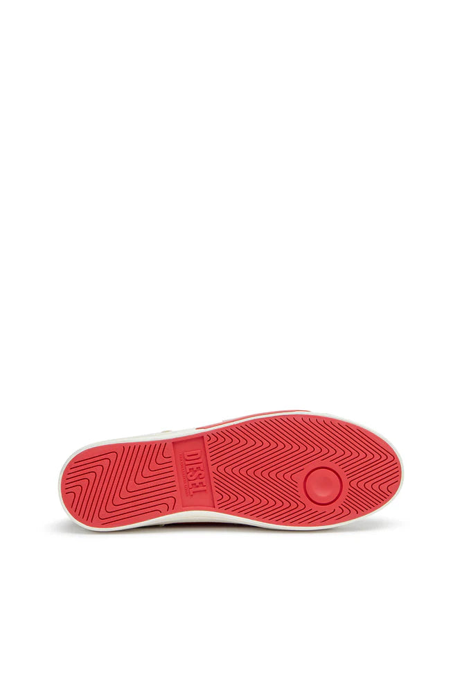 S-D-Verse-Dirty-effect high-top canvas sneakers