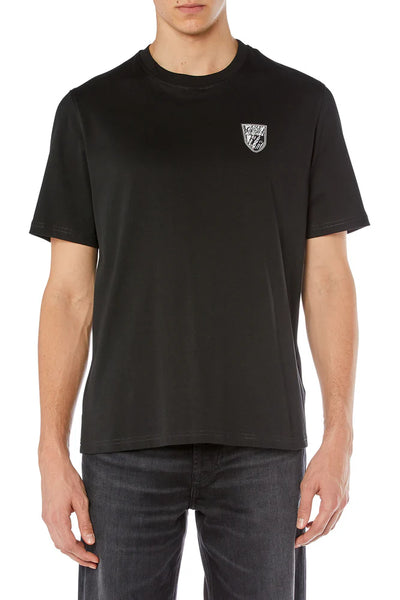 T-shirt with crest patch