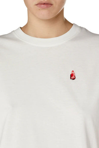 T-shirt with water-drop logo detail