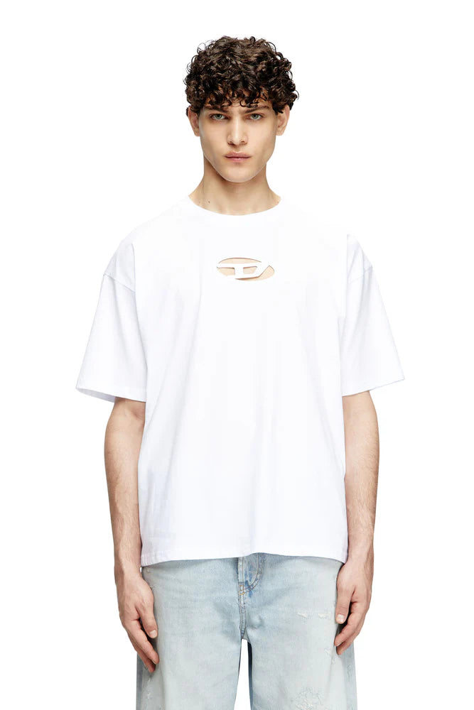 T-shirt with embroidered Oval D