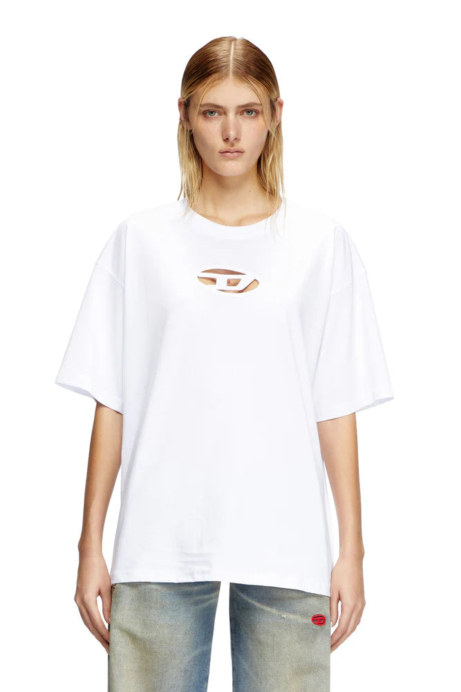 T-shirt with embroidered Oval D