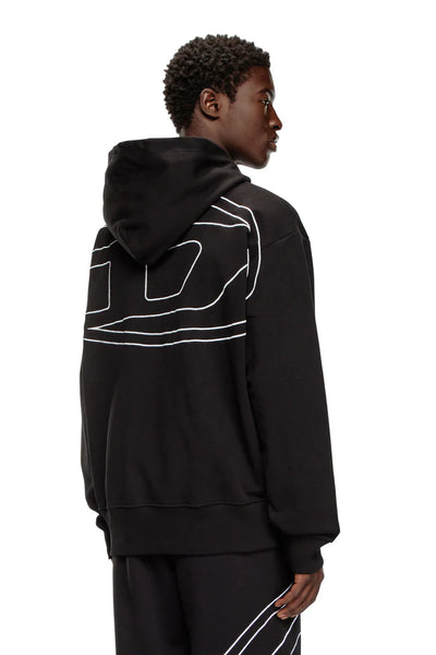 Hoodie with logo embroidery