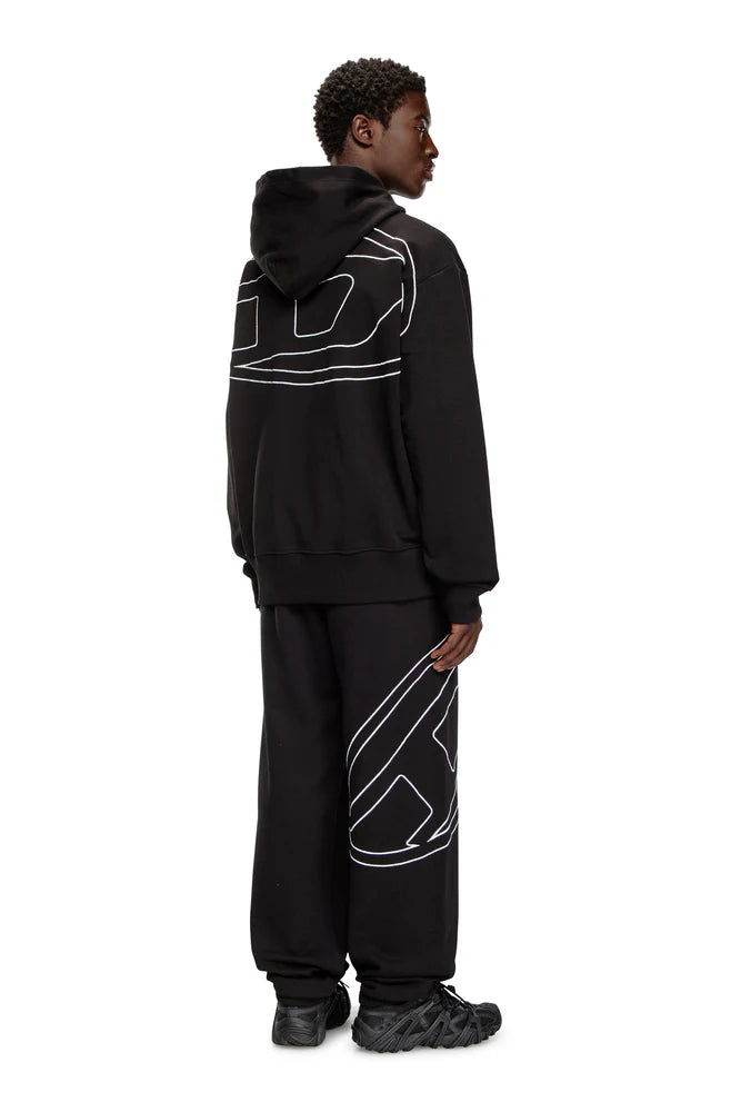 Hoodie with logo embroidery