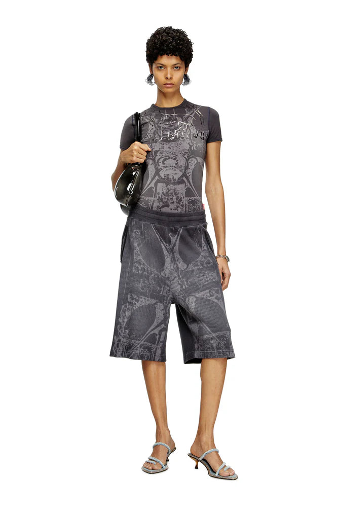 T-shirt with foil print