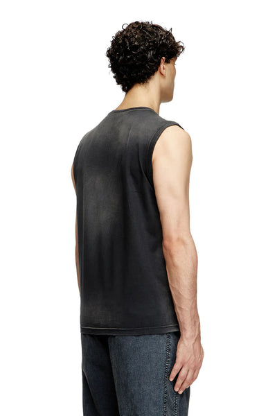 Faded tank top with cut-out Oval D