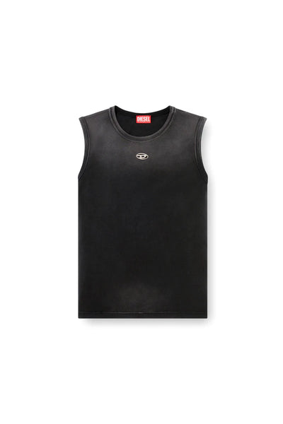 Faded tank top with cut-out Oval D