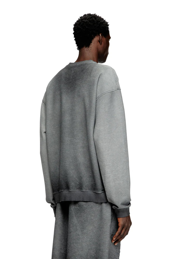 Faded sweatshirt with devoré Phoenix logo