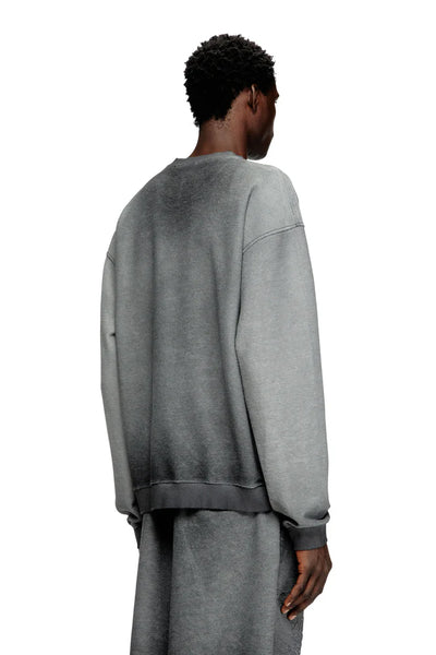 Faded sweatshirt with devoré Phoenix logo