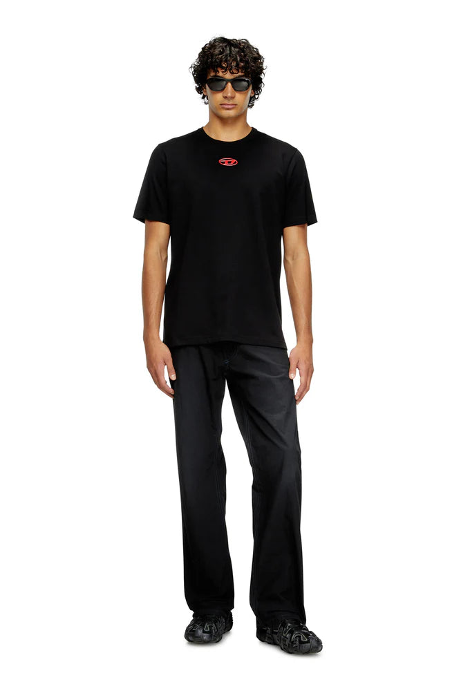 T-shirt with metallic Oval D