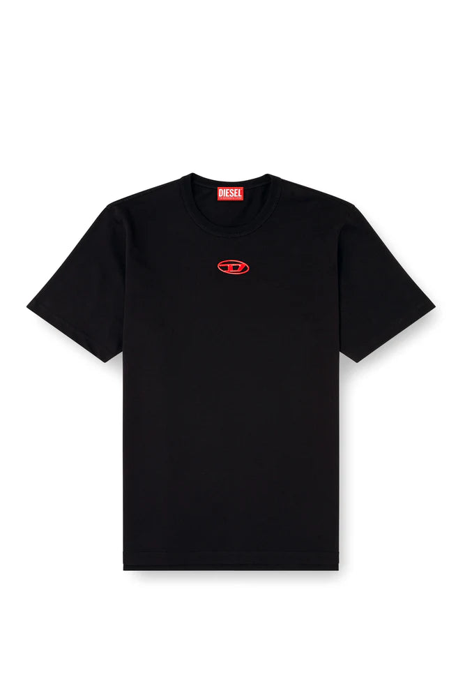 T-shirt with metallic Oval D